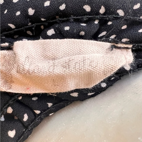 Altar'd State Strapless Tube Top Rouched Black White Women’s Size Large Hi-lo - Picture 5 of 7